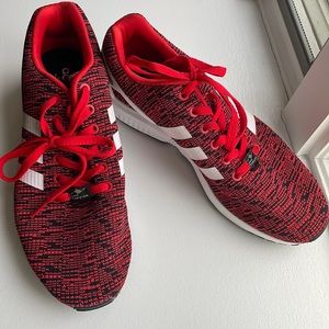 Adidas red mens sneakers size 10